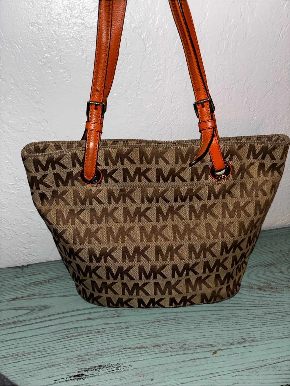 Michael Kors Brown Signature MK Tote